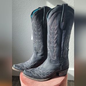 Lane Lexington boot distressed Jet Black size 7